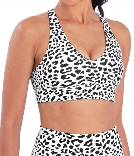 Image of Sunzel Strappy V Neck Criss Cross Back Sports Bra for Women | Removable Pads, Buttery Soft, Four-Way Stretch, Criss Cross Back, V Neck Contour Fit, Medium-Light Support, Yoga Workout Gym