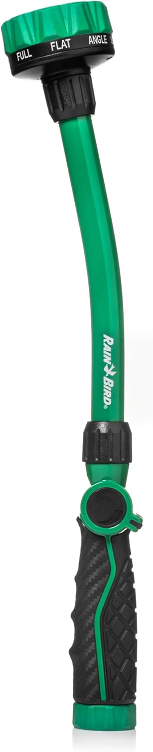 Rain Bird TCNZL8PWAND16 16" Watering Wand Garden Hose Nozzle, Thumb Control, Carbon Fiber Texture, 8-Pattern