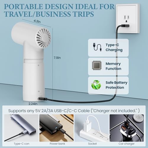 Bath Jets for Tub, Cordless IPX7 Waterproof Mute Rechargeable Bath Jet or Bubble Modes, Impact Force 65 kPA, Portable Bathtub Accessories for Home Spa, Adjustable Speed Full-Body Relaxing (White) — view 6