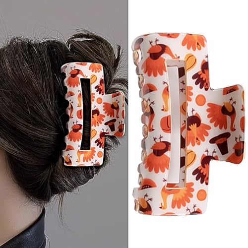 Pinza para cabello temática de Acción de Gracias miniatura 1