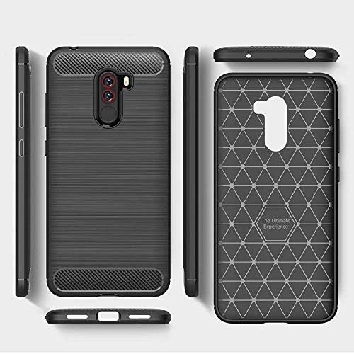 Image of Hybrid Carbon Fiber Back Case for Poco F1 (Black)