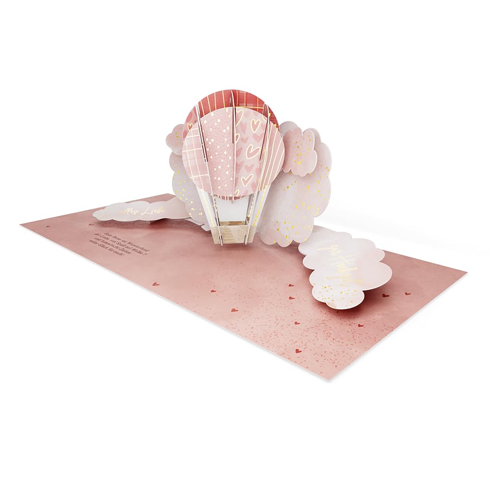 Graphic Workshop, Pretty Pop-Up Card, Three-Dimensional, Alles Liebe zur Hochzeit