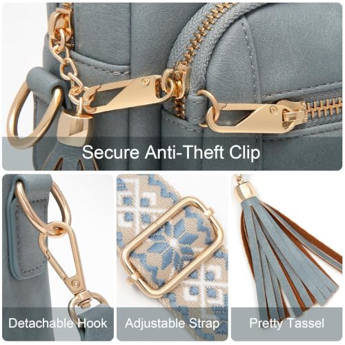 Image of Vegan Leather Crossbody Bags for Women Anti theft Purses and Handbag