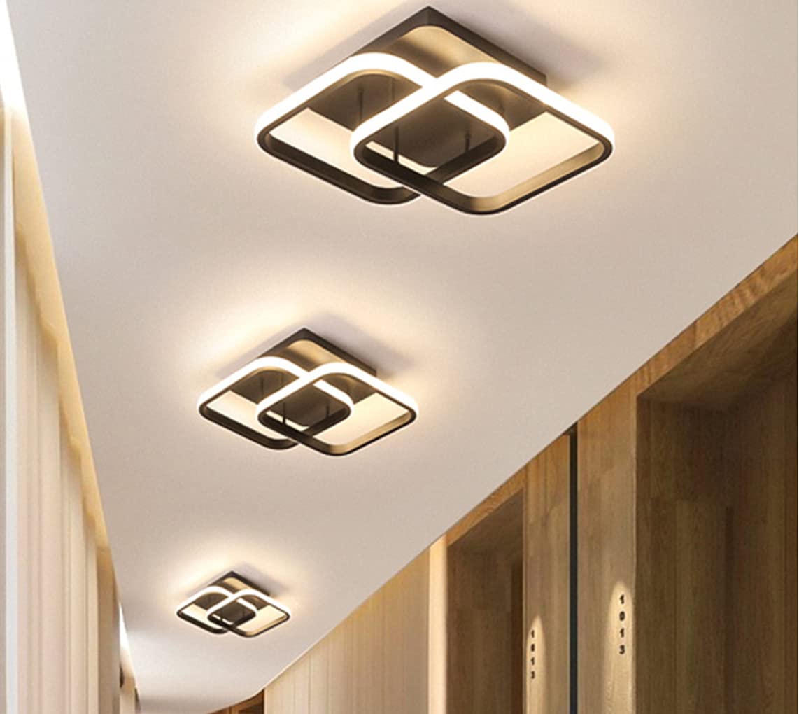 Plafonnier LED diamant pour couloir et entrée chaleureuse