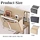 GMYIAK Nachttisch-Organisator, 5 Fächer Filz Nachttisch-Organisator, Haus Schlafzimmer Wohnzimmer College Schlafsaal Nachttisch hängende Veranstalter Wasserflasche, Magazin, Telefon, Gläser (Beige)