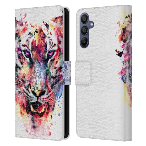 Funda de Cuero Samsung Galaxy A15 Ojo del Tigre ideal para tus viajes y diario