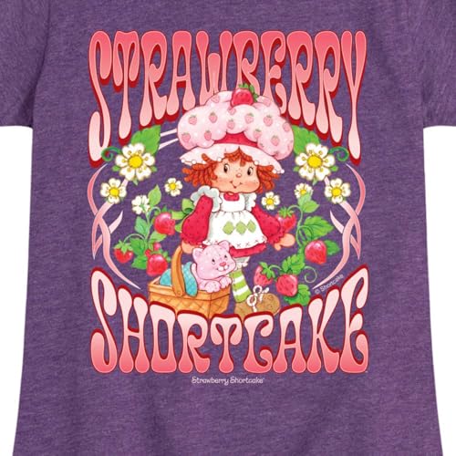 Strawberry Shortcake - Vintage Art Nouveau -Toddler and Youth Girls Fitted Short Sleeve Graphic T-Shirt3