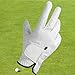 Agoky Unisex Left Hand Golf Glove High Grade Sheepskin Slim Fit Outdoor Sports Breathable Soft Wear Resistant Fashion White Medium