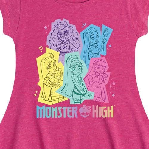 Monster High - Magical Girls & Their Spooky Pets - Toddler & Youth Girls Short Sleeve T-Shirt2