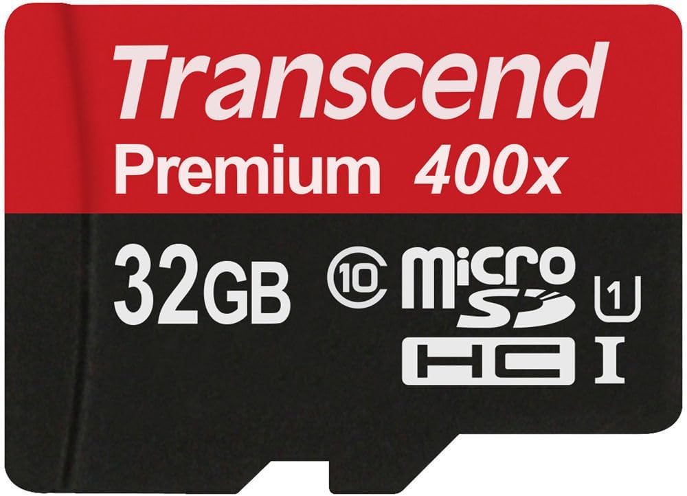 32GB microSDHC Class10 Uhs-1 Memory Card with Adapter 60 MB/S (TS32GUSDU1)