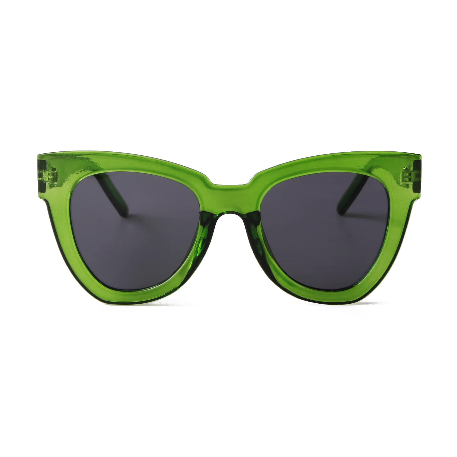 GIFIORE Fashion Square Oversized Sunglasses for Women 70s Retro Trendy Gafas De Sol (Black)