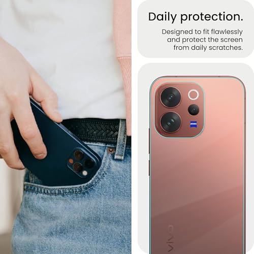 Image of ArmourPro Back Screen Protector for Vivo V70 Elite, Premium Ultra Thin TPU Back Membrane Guard, Bubble-Free, Edge to Edge Coverage, Fingerprint Friendly | Crystal Clear, 1 Pack