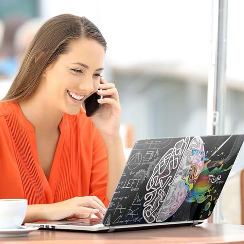 Image of Full Body Laptop Skin Bubble-Free| Laminated| Removable| HD Quality Sticker for Laptops Upto 15.6 Inches Compatible with Hp /Dell /Acer /Lenovo /Asus etc.(Brain-220)