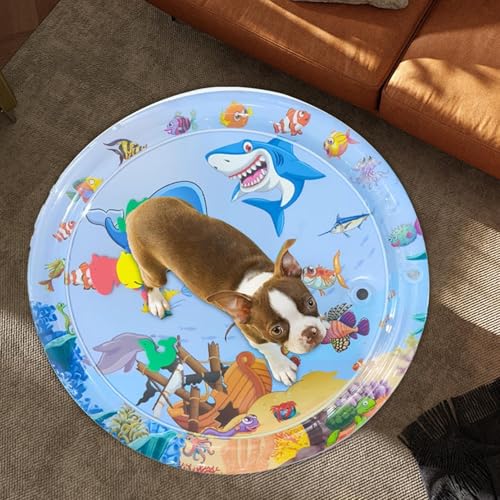 Esterilla refrescante para gatos con diseño de tiburón de 100cm 4