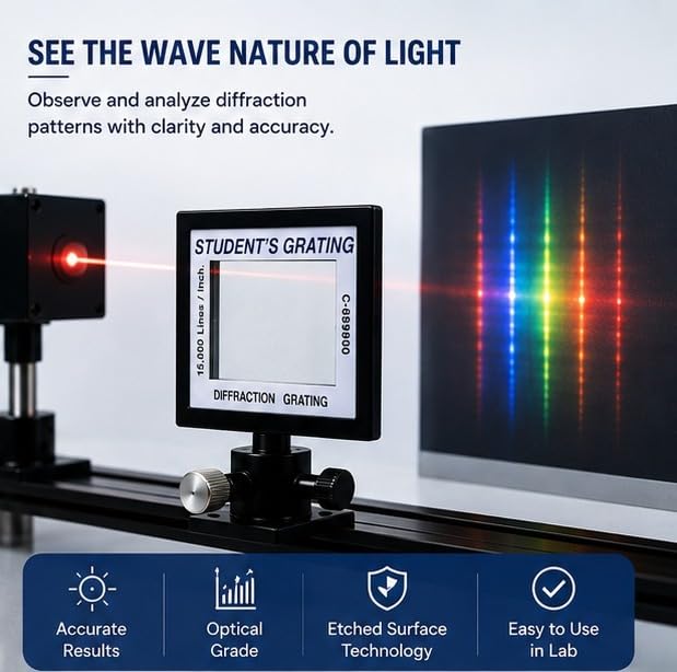 Image of HILGER Student Grating Glass Or Defraction Glass (15000 LPI)