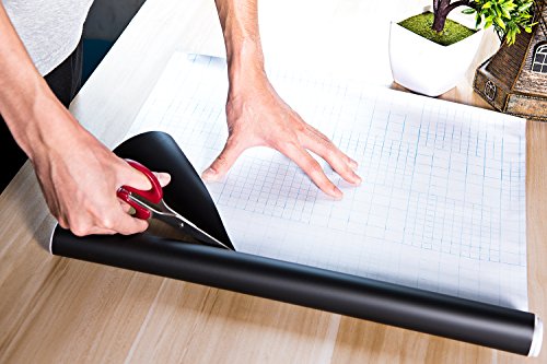 Unitystar Chalk Paper, 17.7" X 78.7" Adhesive Chalkboard Contact Paper Removable Wall Decal Stickers With 1 Liquid Chalk Marker & 5 Colors Chalks For Home Office School Blackboard Restaurant Menu #TOP5