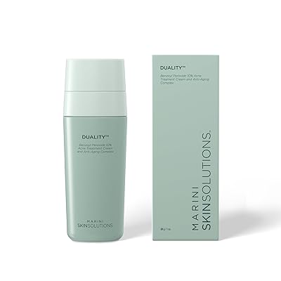 Marini SkinSolutions Duality - Benzoyl Peroxide 10% Acne Treatment Cream & Anti-Aging Retinol - Reduce the Appearance of Acne, Blemishes, Fine Lines, Wrinkles - Cruelty Free - Made in the USA - 1 oz