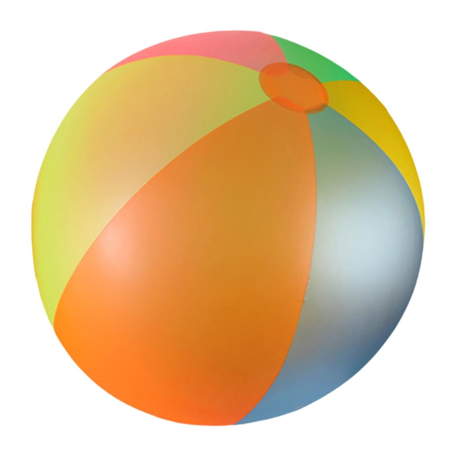 Gralara Aufblasbarer Strandball Aufblasbarer Ball Schwimmspielzeug Wasserball Aus PVC mit Sicherem Luftventil Und Schneller Befüllung für Urlaub Stra, 100cm