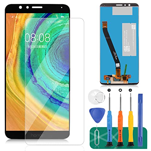Screen Replacement for Huawei Mate SE/Honor 7X BND-AL10 TL10 L21 -L22 L24 L34 5.93 inch LCD Display Touch Digitizer Panel Full Complete Parts (Honor Logo) (Black)