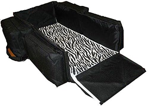 7601BZ 3-n-1 Diaper and Travel Bag - Black Zebra