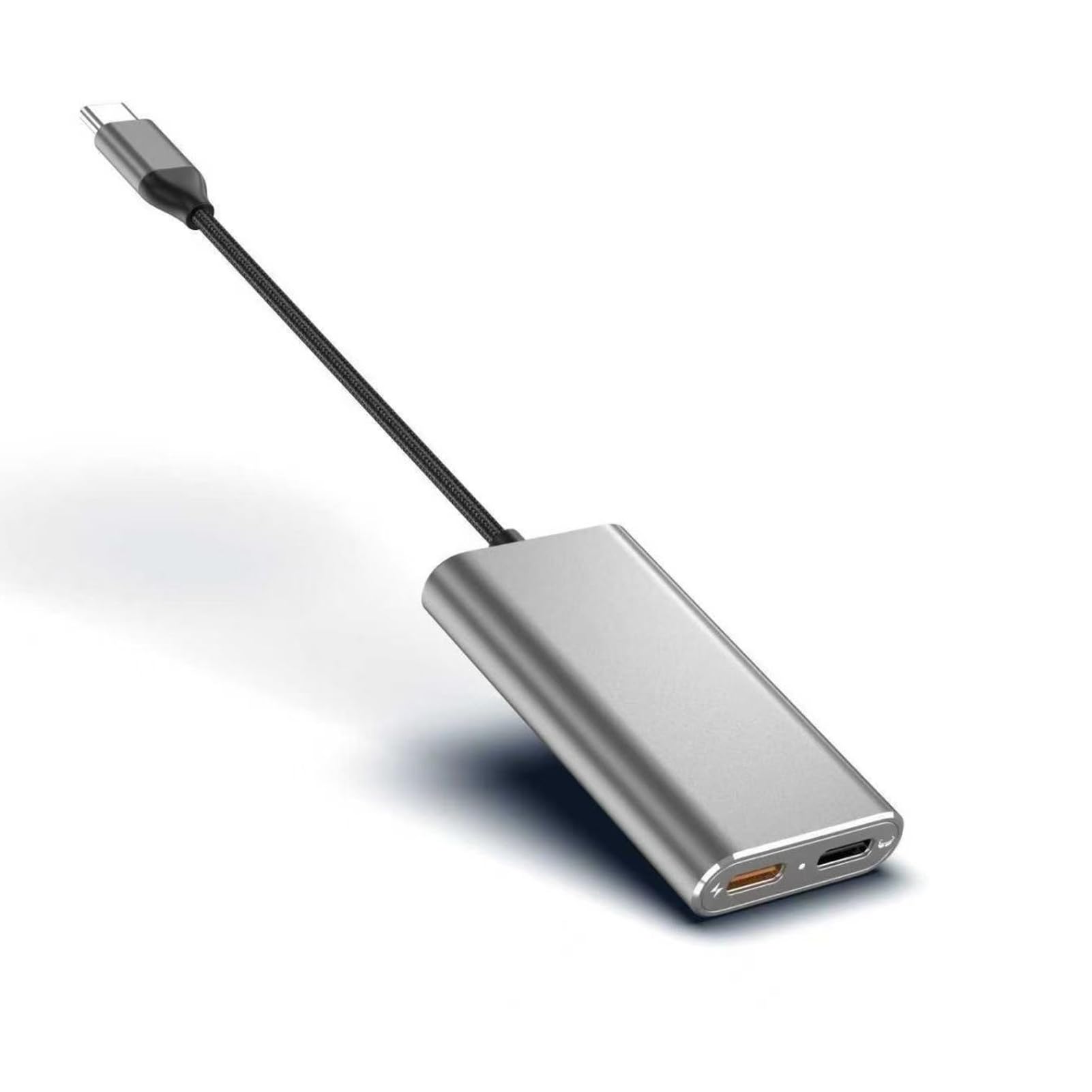 USB C to AR Glasses Adapter for Air 2 Pro Viture, Charge and Play Hub PD 100W Charging 4K 60Hz Video, Aluminum Converter for Steam Deck ROG