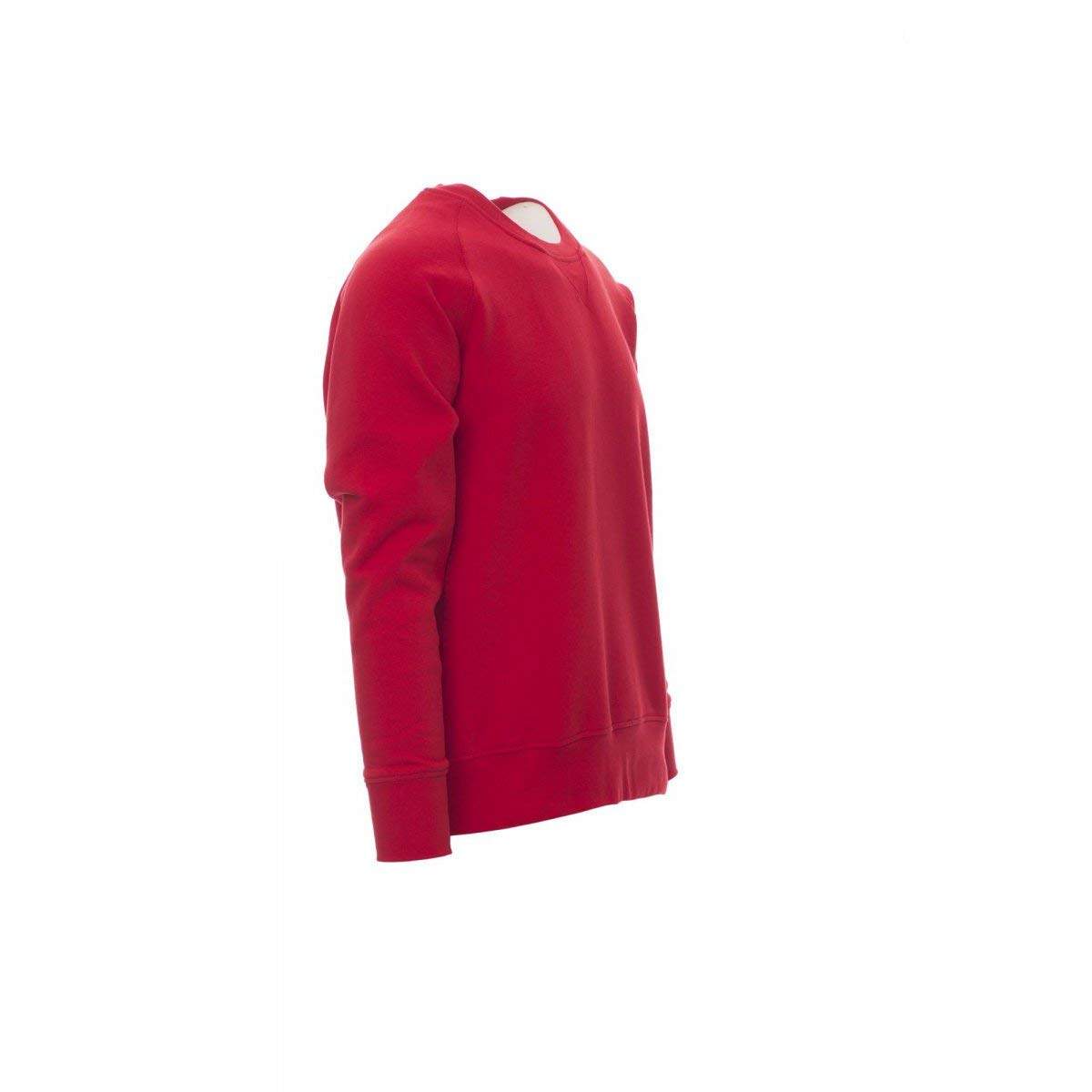 Payper Mistral+ Sweat Ras du Cou pour Homme à Manches Longues Raglan mélange Coton Poignets Taille en cône élastique Rouge