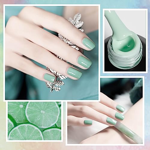 Mobray Gel Nail Polish Set, 8 Colors Spring Pink Gray Red Blue Yellow Gel Polish Kit Nail Art Design Gifts For Women Mom Mother. #TOP4