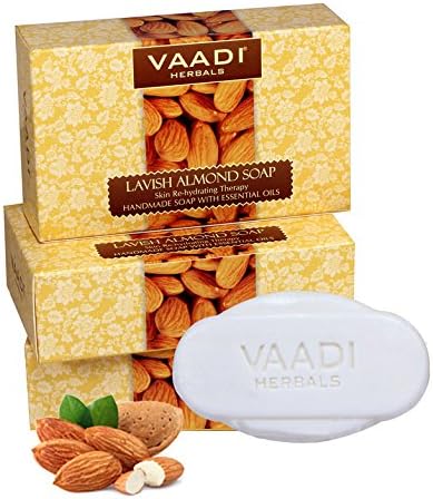 Vaadi HerbalsSkin Rehydrating Lavish Almond Soap 3x75g