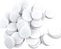 Vista 9 de 1000 círculos de fieltro de 1 pulgada, formas redondas blancas, almohadillas de fieltro de tela para proyectos de bricolaje y manualidades