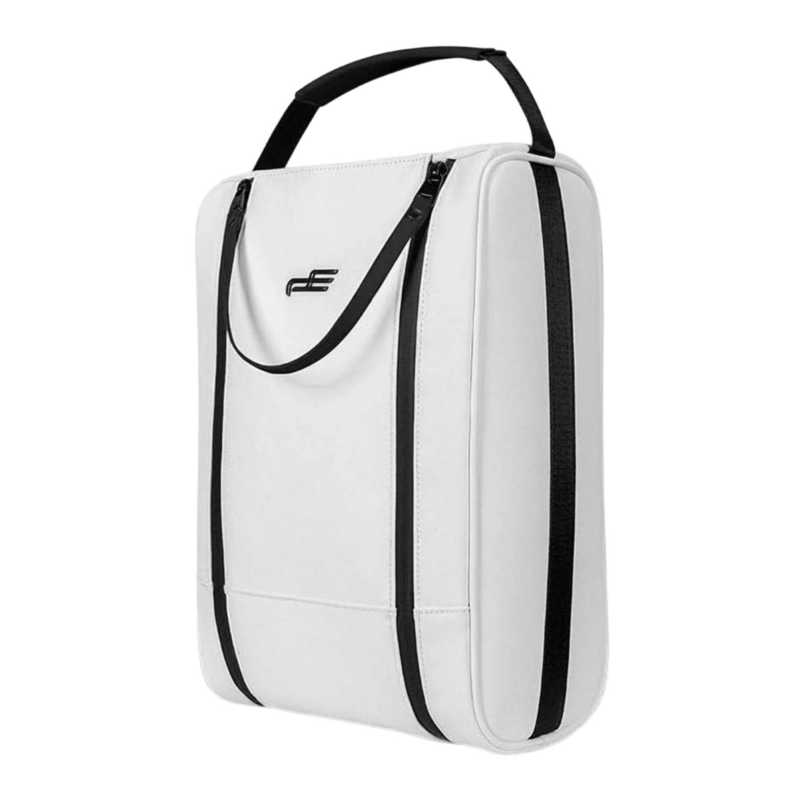 Gralara Golfschuh-Tasche Ultraleicht Golf-Schuhbeutel Handgriff Schuhtasche mit Griff für Sporttasche, Array, Weiß