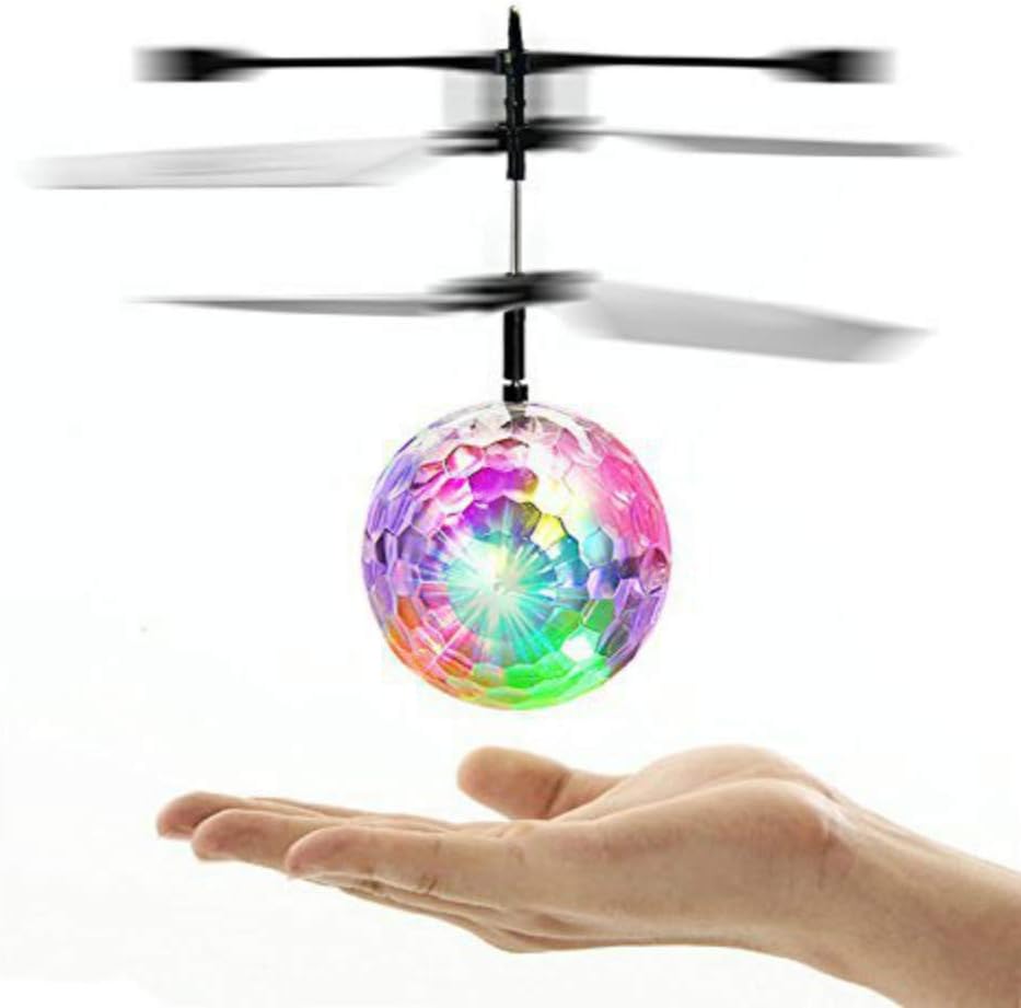 SINACO Flying Ball, LED Flashing Helicopter Ball Built-in Shinning LED Lighting for Kids, Teenagers