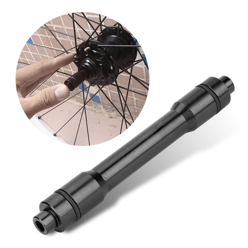 Alomejor Adapter piasty rowerowej, oś przelotowa, 15 mm do 9 mm, uniwersalny zestaw do konwersji piast do rowerów górskich, szosowych, zestaw do konwersji szpikulca
