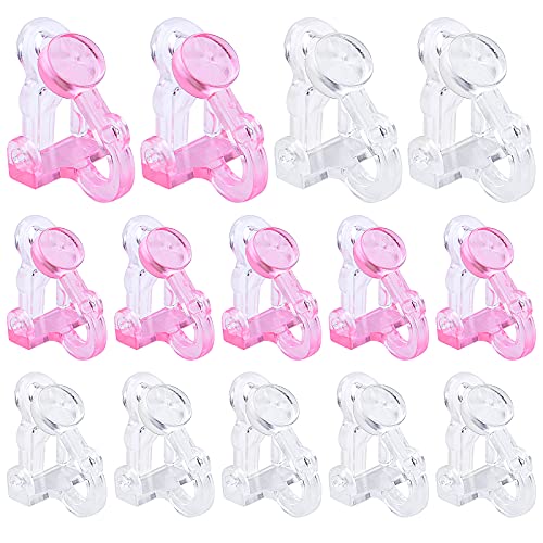 20Pcs Triangle Shape Clip-On Earring Converters Plastic Non Pierced Ears Stud Earrings Components With Loop For Diy Earrings Design Jewelry Making, 2 Colors, 13.5 Mm X 12.5 Mm #TOP27