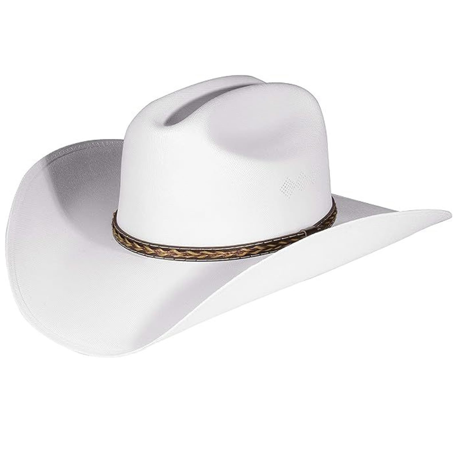 staol Wide Brim Cowboy Hat Knight Hat for Bachelorette Party Music Festival Versatile for Club Stage Bar Photo Props White, 1-5