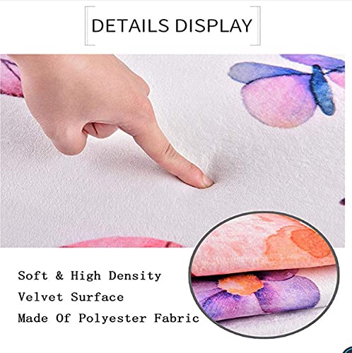 Tappeto con Piante della Giungla Tropicale Fiori