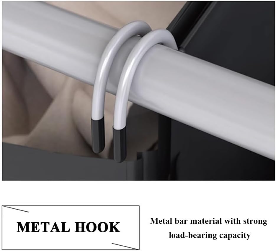 2/3/4 Section Rolling Laundry Sorter, Moable Trolleys Laundry Basket, Remoable Heay Duty Bags for Dirty Clothes in Laundry Room Bedroom (2 Bags)