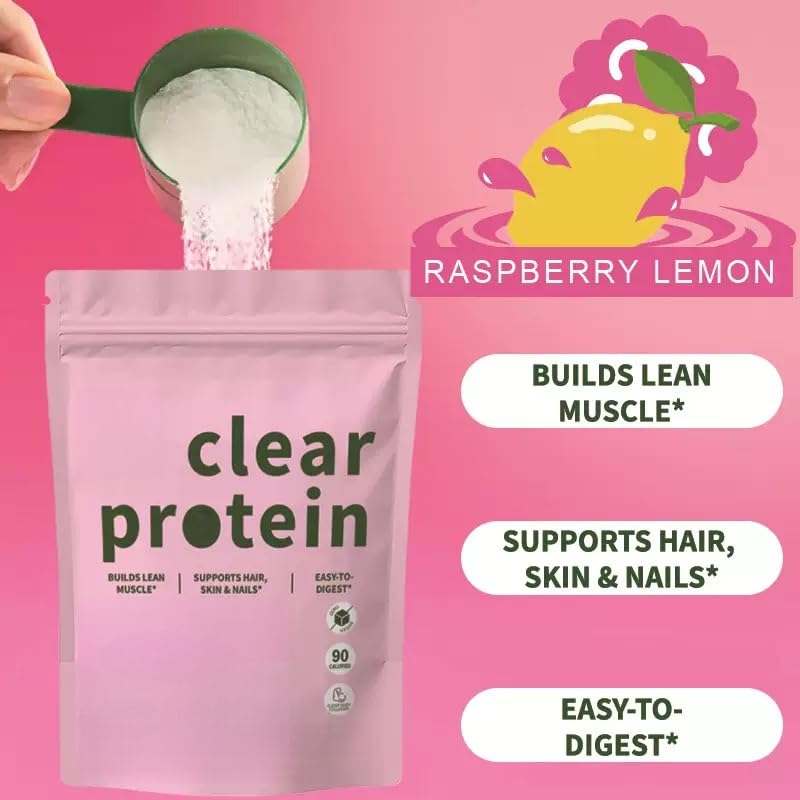 Clear Protein - Isolat de protéine de lactosérum avec peptides de collagène et enzymes digestives - Sans sucre