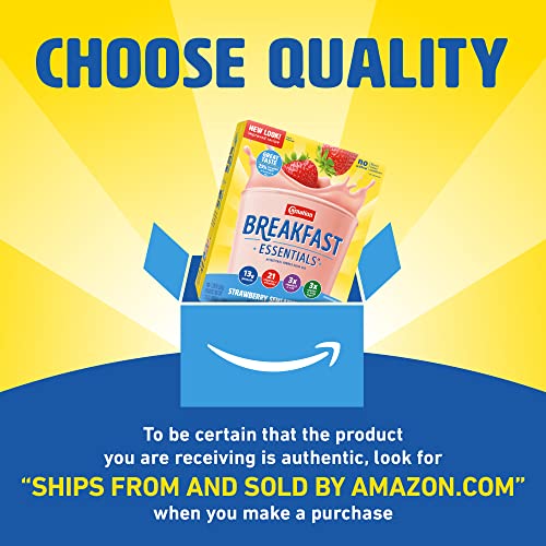Carnation Breakfast Essentials Powder Drink Mix, Strawberry Sensation, 10 Count Box Of Packets (Pack Of 6) (Packaging May Vary) #TOP3