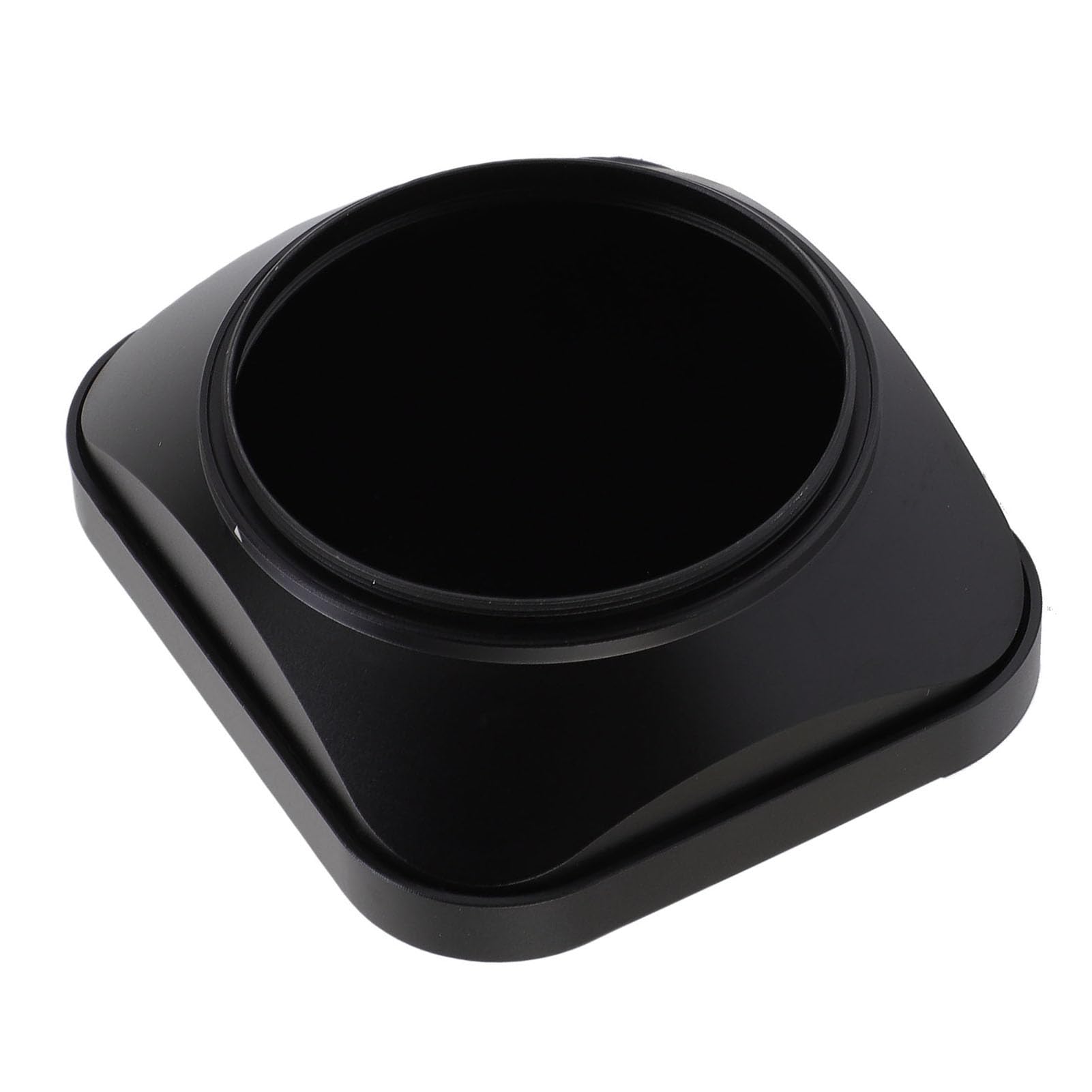 Cuifati Paraluce Quadrato da 55 Mm per Fotocamera, Paraluce Universale in Metallo, Antiriflesso a Vite con Cappuccio, Lega di Alluminio Compatibile con Obiettivi con Filettatura Filtro E55 da 55 Mm,