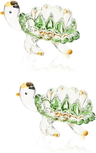 Garneck 2pcs Little Turtle Ornament Small Turtle Miniature Sea Animals Turtle Art Sea Turtle Miniature Adornos para Mariposas Decorativas para Pared
