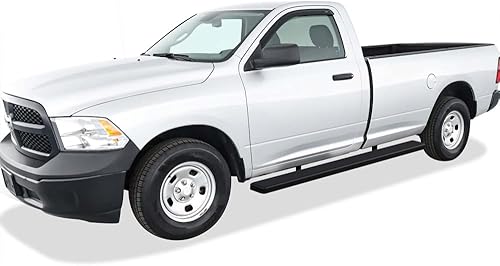 Miniatura 29 de APS Estribos negros de acero inoxidable 304 de 5 pulgadas, barras de Nerf, escalones laterales compatibles con Ram 1500 2009-2018 Regular Cab & Ram