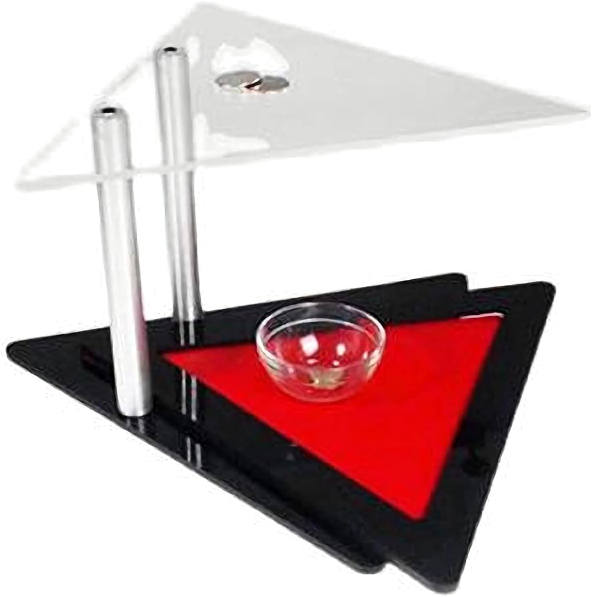 ZQION Dean's Triangle by Dean Dill Magic Table Coin Magic Tricks Coins Through Magcian Table Mentalism Magic Illusion Gimmick Coin Magic