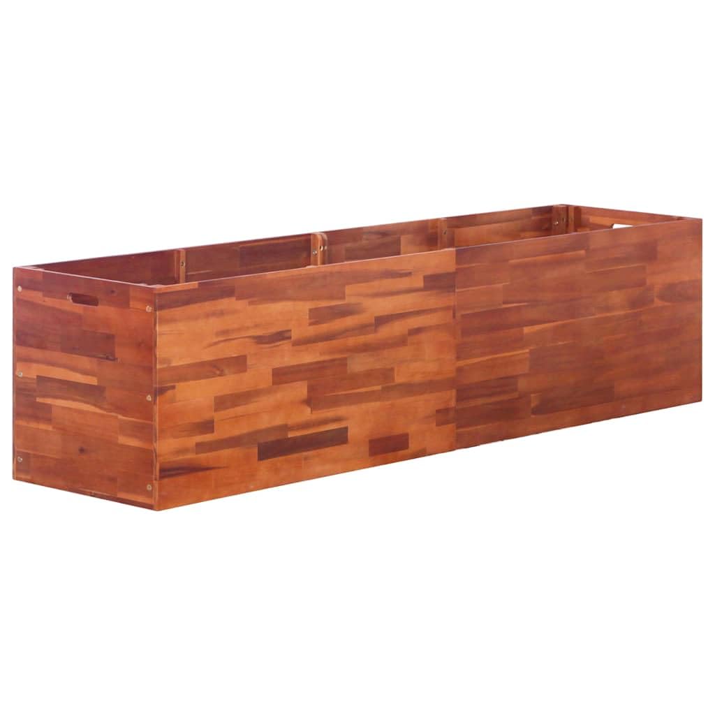 Möbel Garten Hochbeet Akazienholz 200x50x50cm