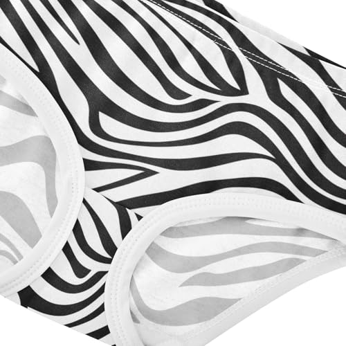 Funny Girls Underwear Toddler 2t Cotton Cute Panties Girl Zebra Stripe Black White Undies Kids Briefs4