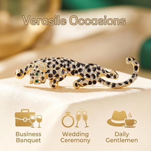 Image of Animal Brooch for Men Vintage Metal Wildlife Lapel Pin Suit Jacket Badge Fashion Accessories for Men