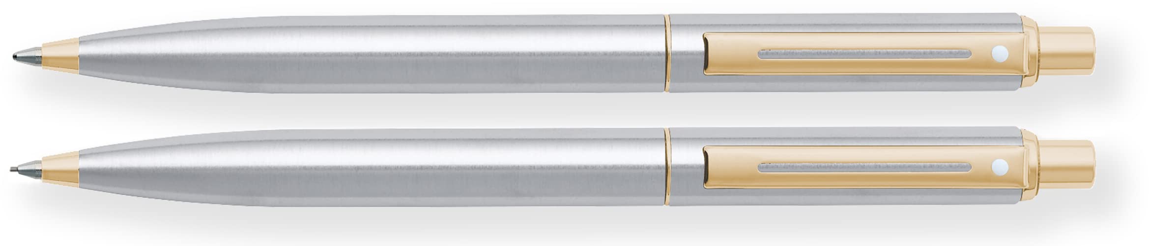 Sheaffer 325-9 Sentinel Tükenmez Kalem & Versatil Kalem Set Krom Altın