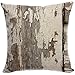 YISUMEI Kissenbezug 40 x 40 cm Home Decor Sofa Werfen Kissenbezüge Pillowcases Gesprenkelte Holz Textur In Old Fashion Style