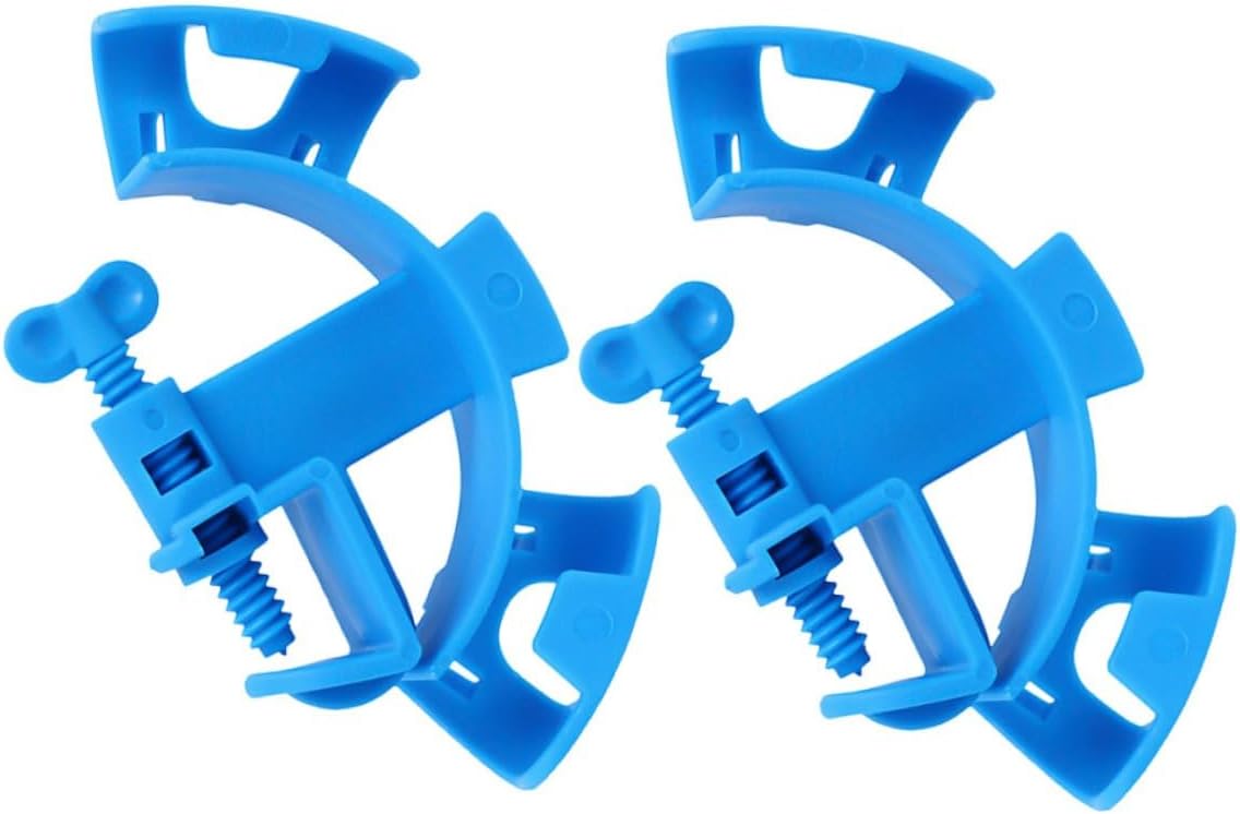 Operitacx 2pcs Water Tube Clamps Water Pipe Clip Multi-Function Fixing Clip Fish Tank Tools Plastic Holder for Aquarium Wires and Suitable for Fish Tank Use 5.11x2.75x0.79in
