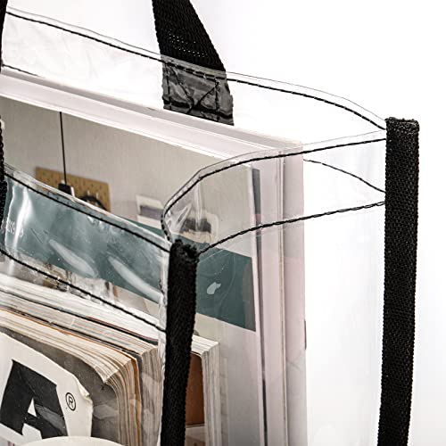 Bolsa transparente tipo tote, pack de 12 unidades miniatura 5