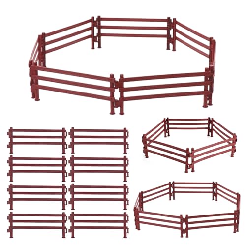 80 Stück Spielzeug Zaun - Pferdezaun Für Spielzeuglandschaften Und Deko